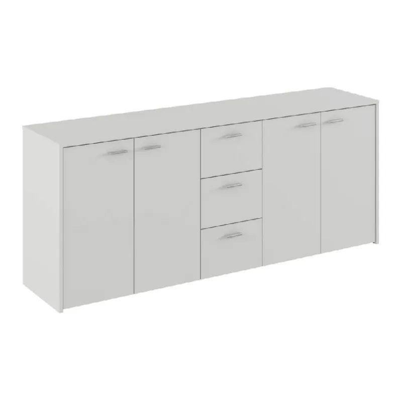 Comodă combinată, albă, HUGOS 180 - Preț excelent