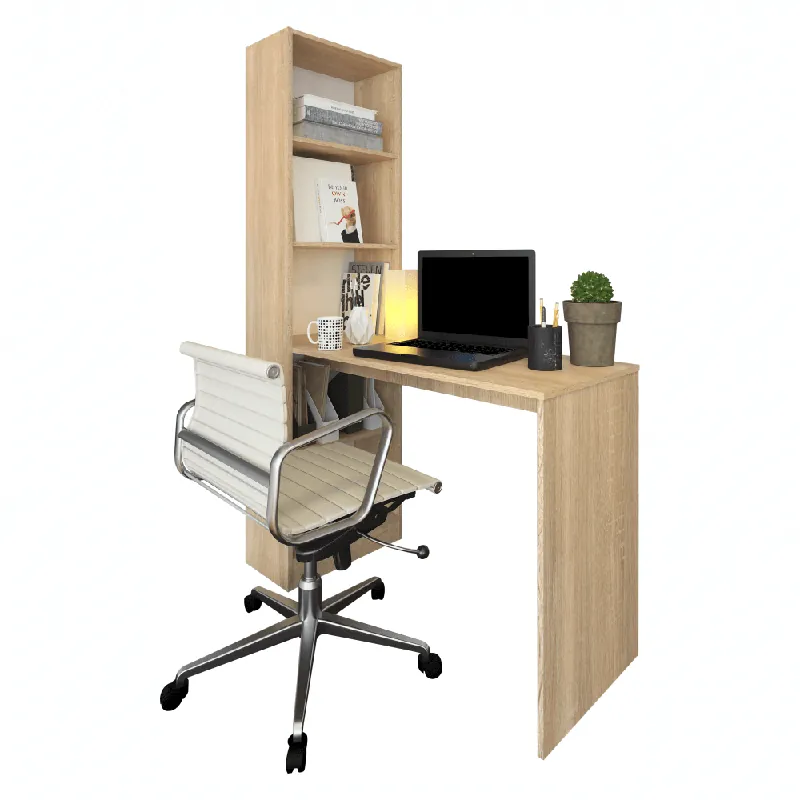 Calitate profesională - Masă (birou) multifuncţională, stejar sonoma, 125x50 cm, JASMIN