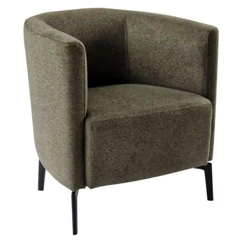 Premium | Fotoliu de design, verde / negru, KAPY