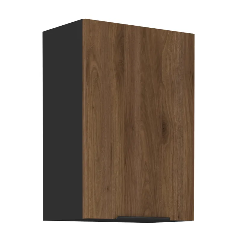 Noutate în catalog | Dulap superior, nuc okapi/negru, MENZO 50 G-72 1F