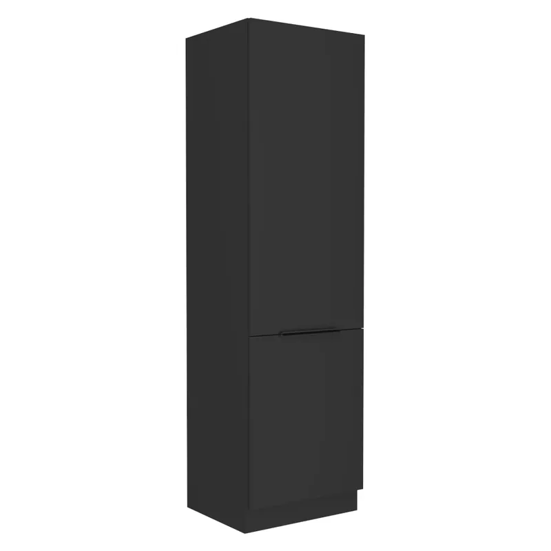 Dulap înalt, negru, SIBER 60 DK-210 2F - Promoție limitată