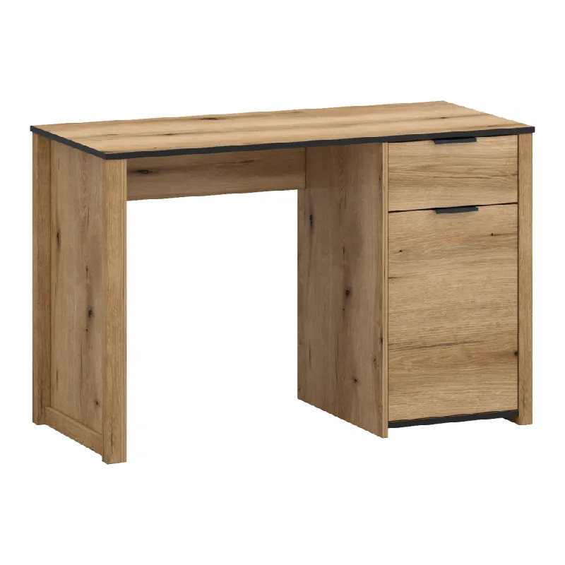 Retur simplu | Birou pentru PC 1D1S/120 , stejar evoke, HELIO