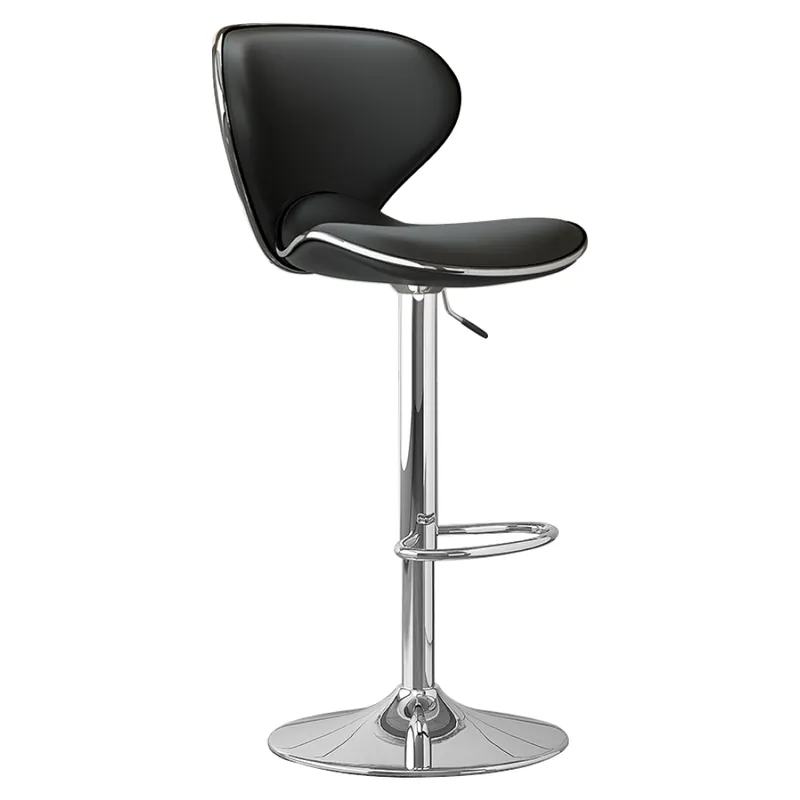 Scaun de bar, negru/crom, HEDLI - Outlet