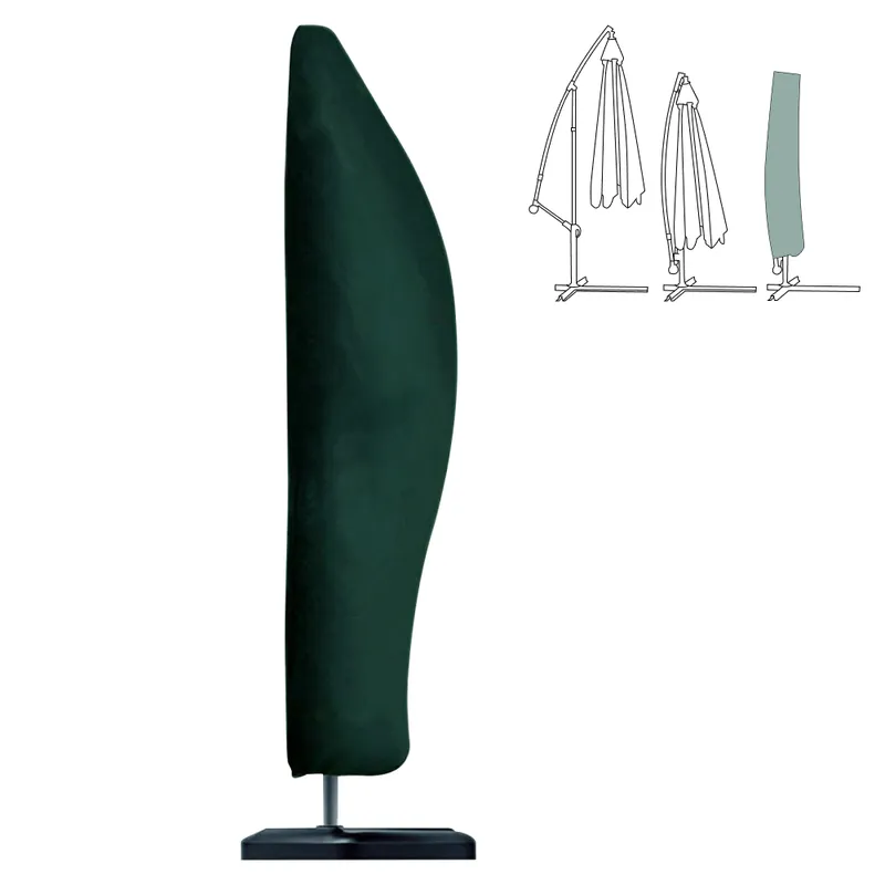 Preț avantajos - Husă de protecţie pentru umbrela de soare de grădină, 70x285 cm, verde, KAVER TYP 42