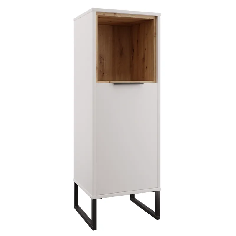 Dulap jos, alb/stejar artisan, CUBO CUB02 - Economisește