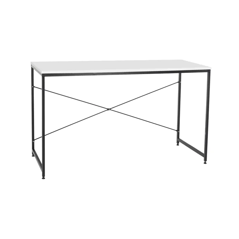Birou, alb/negru, 120x60 cm, MELLORA | Calitate de top