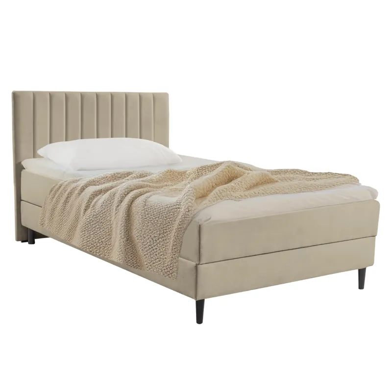 Pat boxspring, 120x200, bej, VALENCI | Bestseller
