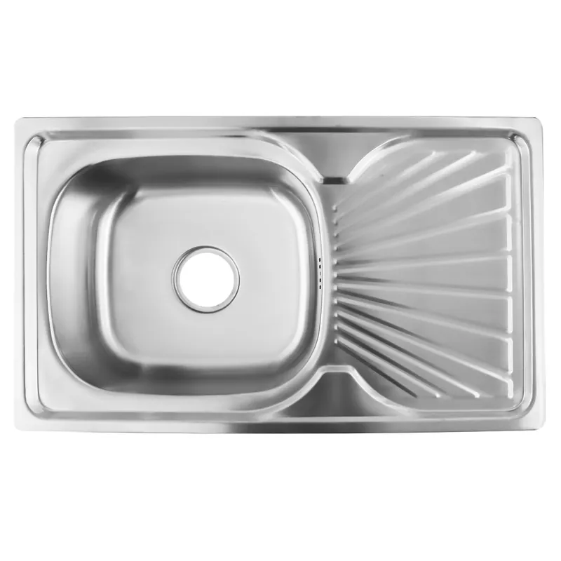 Cumpără azi | Chiuvetă din oţel inoxidabil cu sifon, 75x45, GOTIS