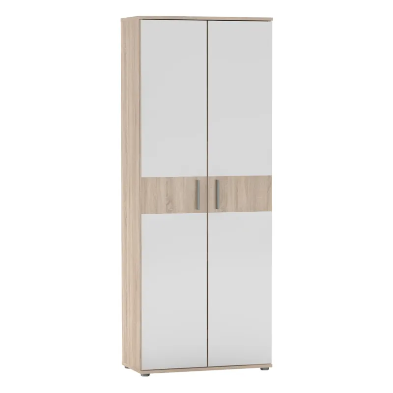 Dulap cu oglindă, două uşi, stejar sonoma, SERVO TIP 7 - Selecție premium
