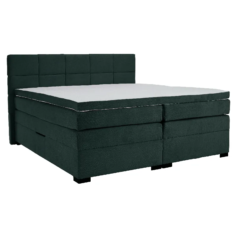 Pat tip boxspring, 180x200, verde, APRIL - Disponibil acum