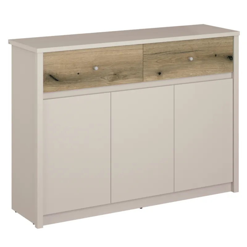 Comodă, caşmir/stejar evoke, KAROS 3D2S - Nu rata oferta