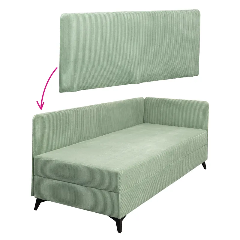 Panou lateral pentru patul de zi, verde, ISIB - Cumpără online