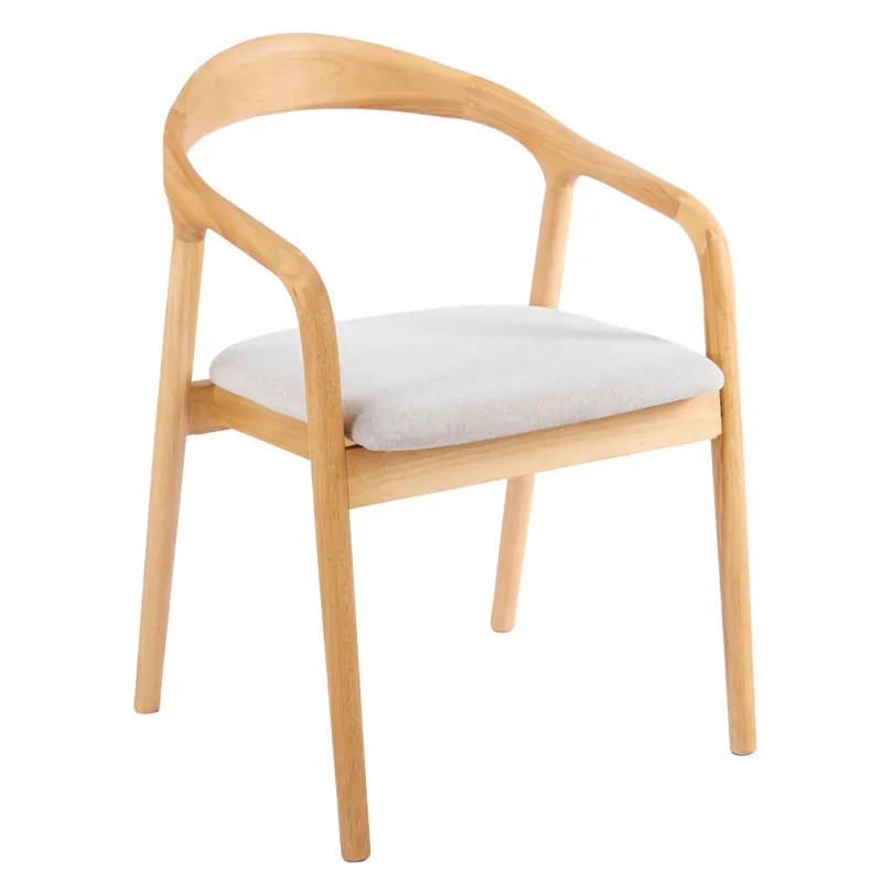 Scaun, lemn masiv, natural/gri, TOROL | Produs vedetă