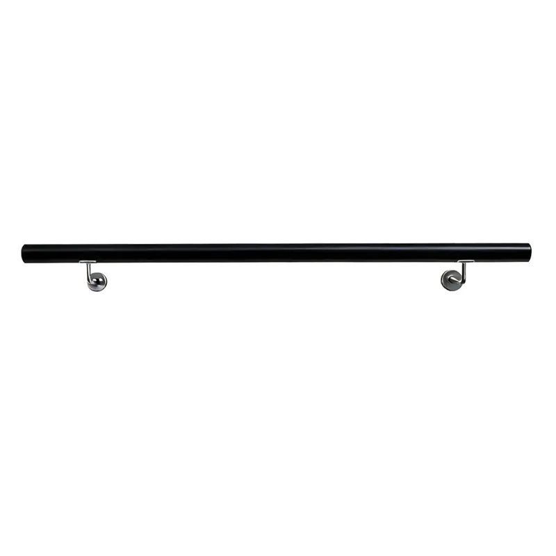 Bară/balustradă, lemn masiv, negru, 100 cm, MANEL TYP 1 - Ofertă exclusivă