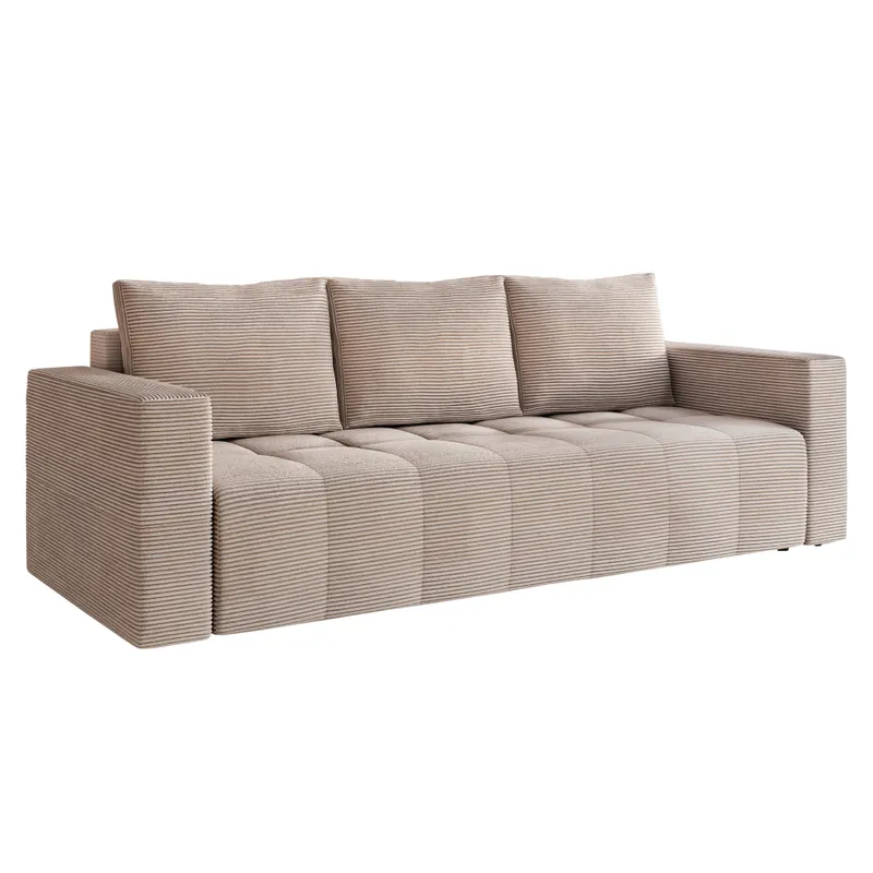 Canapea extensibilă, bej Taupe, LEONY | Selecție de top