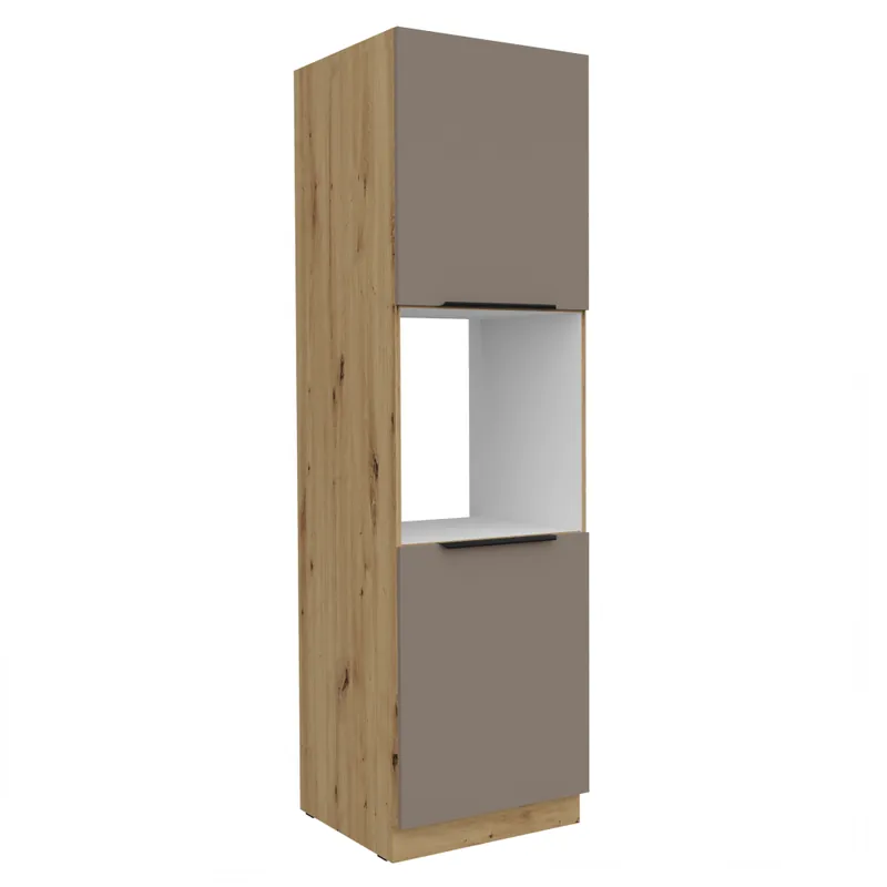 Alegerea clienților | Dulăpior înalt pentru cuptor încorporabil, sandgrau/stejar artisan, FRISBO 60 DP-210 2F