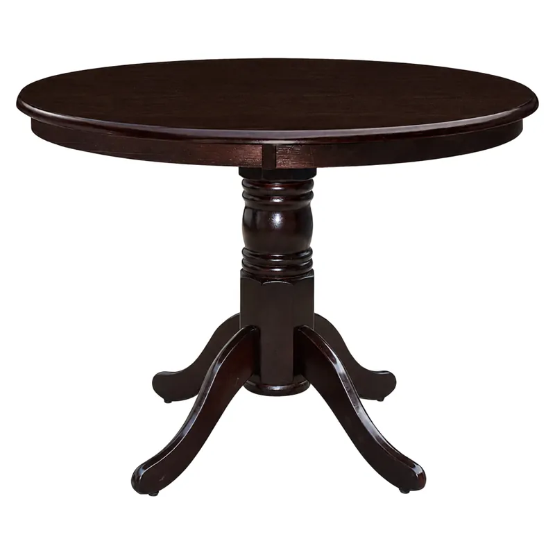 Masă de sufragerie, rotundă, castanie, diametru 106 cm, TABLOS NEW | Disponibil