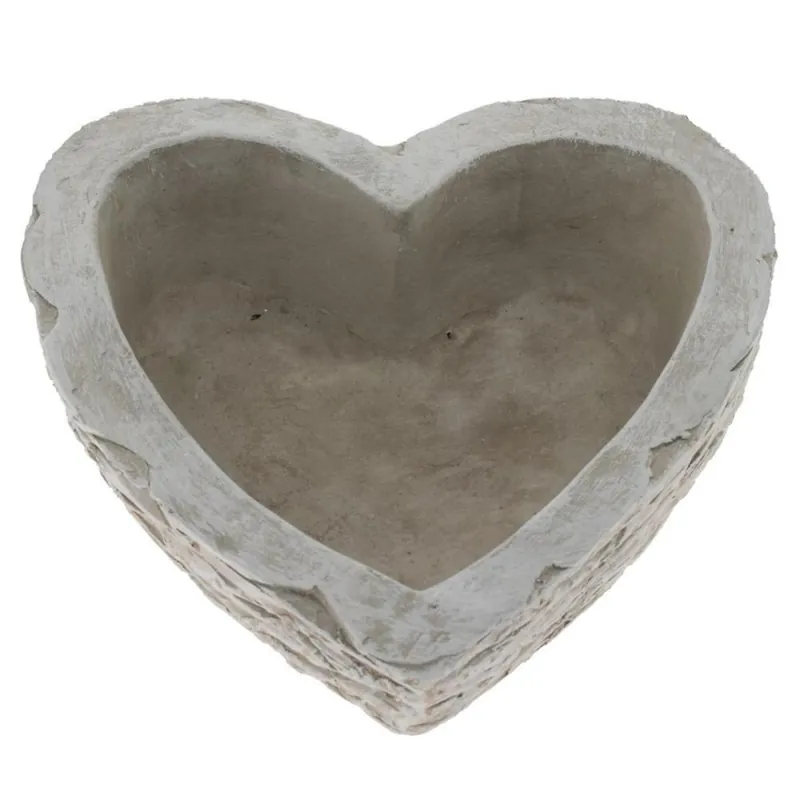 Recomandarea clienților | Decorațiune/înveliș pentru piatră funerară în formă de inimă, 20 cm, gri deschis
