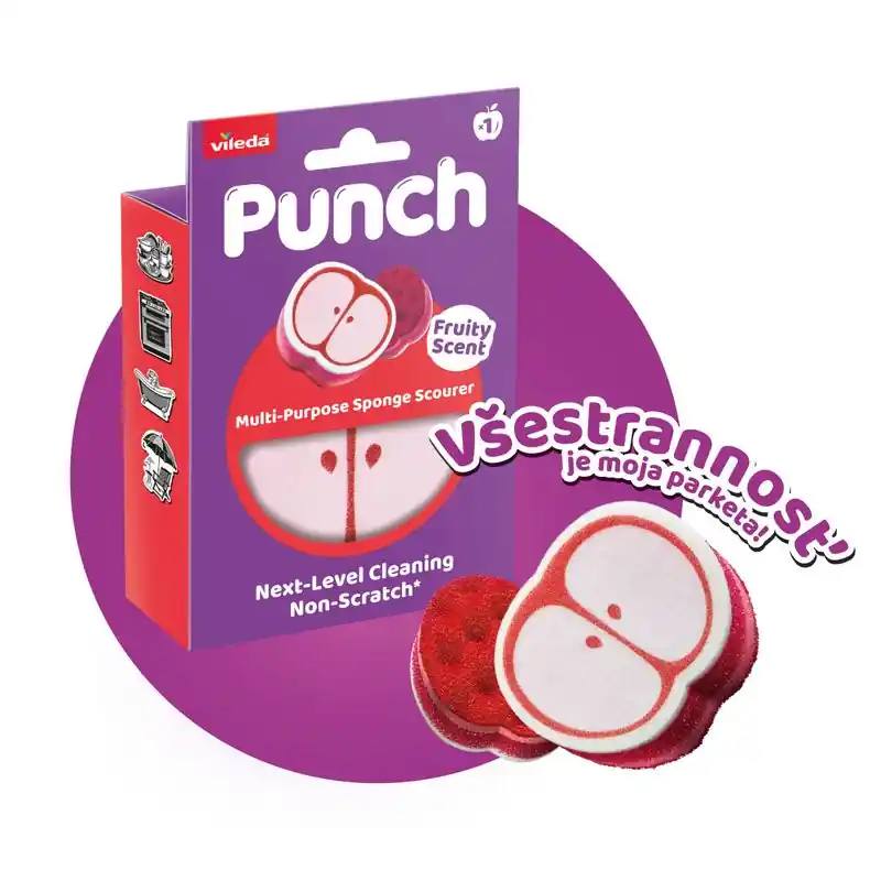 Retur gratuit | Burete Vileda Punch cu aromă de mere