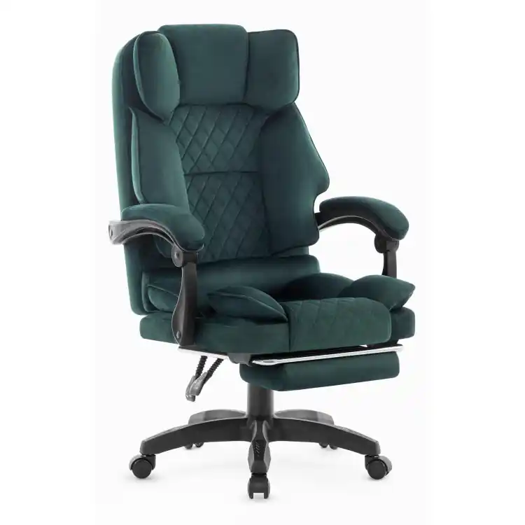 Preț de fabrică - Scaun de birou din material textil verde HELLS Chair HC- 1031