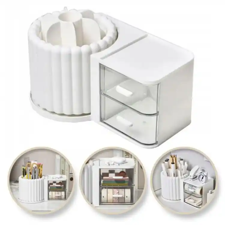 Produs popular - Organizator cosmetic alb
