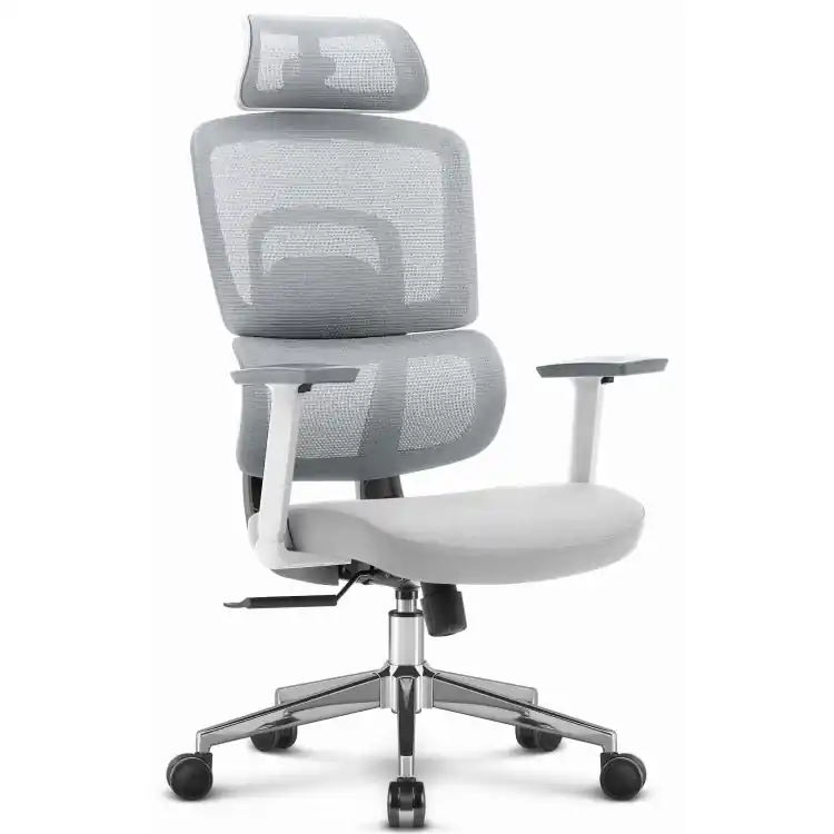 Preț excelent - Scaun de birou gri-alb HELLS CHAIR HC- 1051