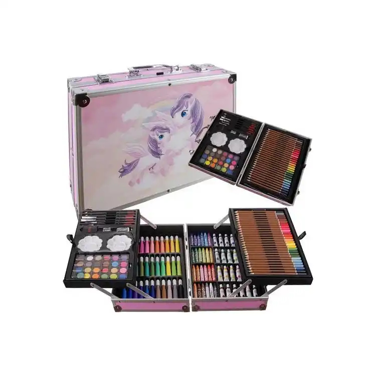 Set pentru pictură într-o cutie cu unicorn - 145 de elemente - Premium