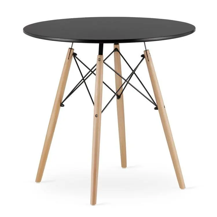 Noutate în gamă - Masa rotundă neagră - 80 cm