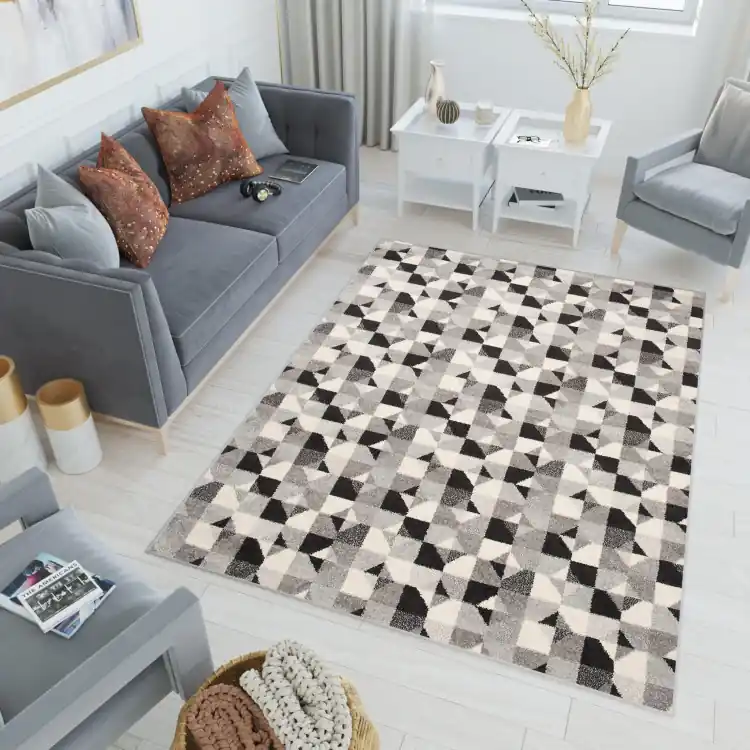 Covor gri cu model | Noutate în catalog