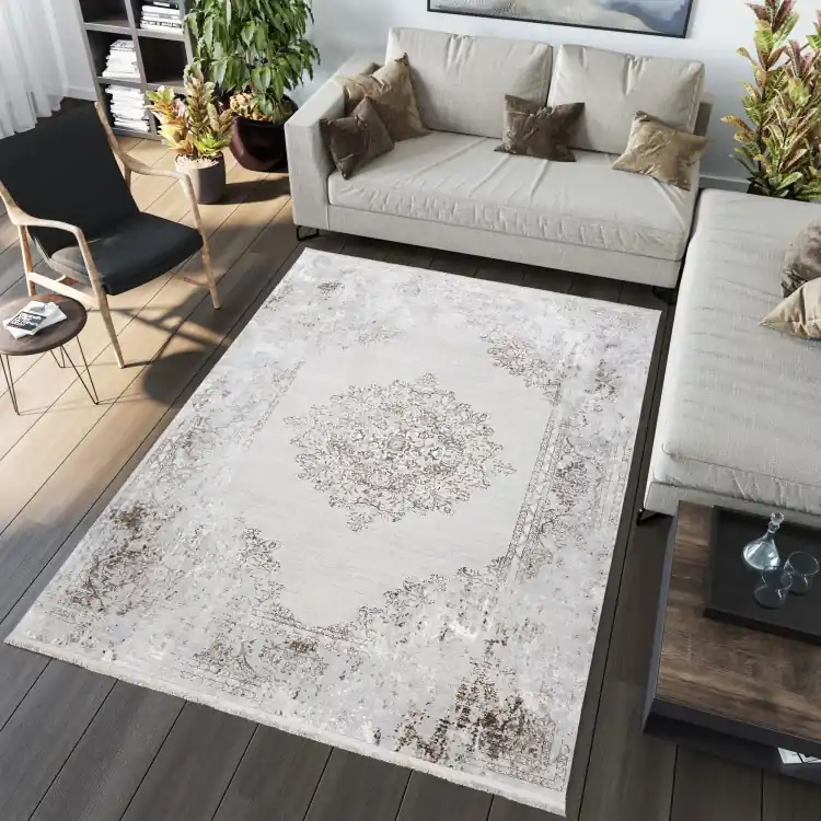 Noutate în catalog - Covor cu model crem