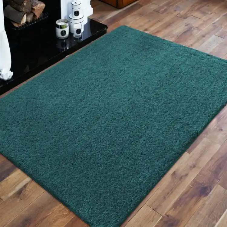 Outlet | Covor shaggy de culoare verde