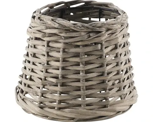 Abajur Impletit Vintage E14/e27 Ø205 Mm, 155 Mm, Gri-maro | Preț special online