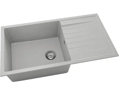 Achiuveta Bucatarie Cu O Cuva Fat Avangard 229 90x49 Cm, Cu Picurator, Reversibila, Fatgranit Grey | Calitate superioară