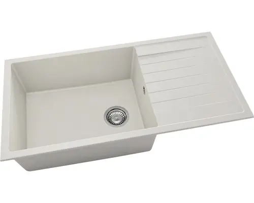 Calitate excelentă | Achiuveta Bucatarie Cu O Cuva Fat Avangard 230 95x49 Cm, Cu Picurator, Reversibila, Fatgranit Light Beige