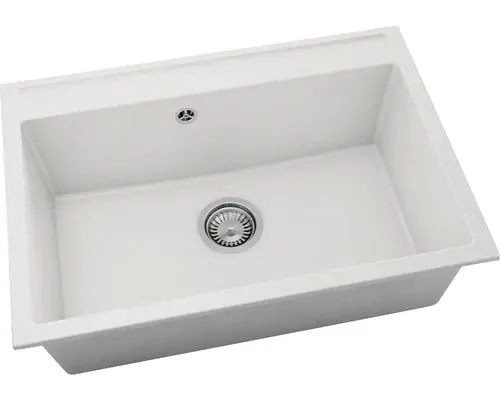 Cumpără în siguranță - Achiuveta Bucatarie Cu O Cuva Fat Avangard 231 70x49 Cm, Fara Picurator, Fatgranit Pure White