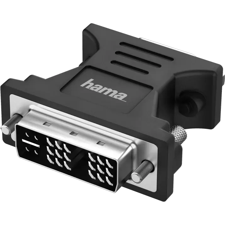 Adaptor Video Hama, mufa DVI - priza VGA, Full-HD 1080p | Produs recomandat
