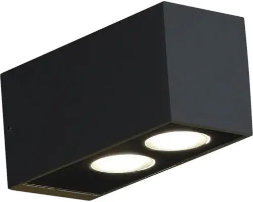 Se poate comanda - Aplica Cu Led Integrat Hunter 2x3w 480 Lumeni, Pentru Exterior Ip54, Negru