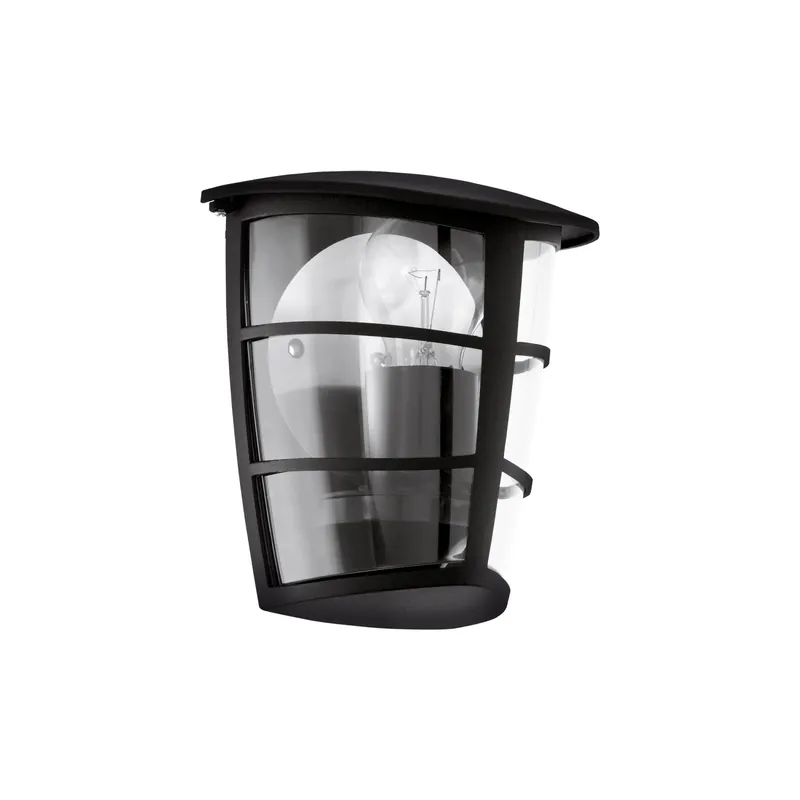 Aplica exterior ALORIA, EGLO, negru, 1x60W E27 - Gata de expediere