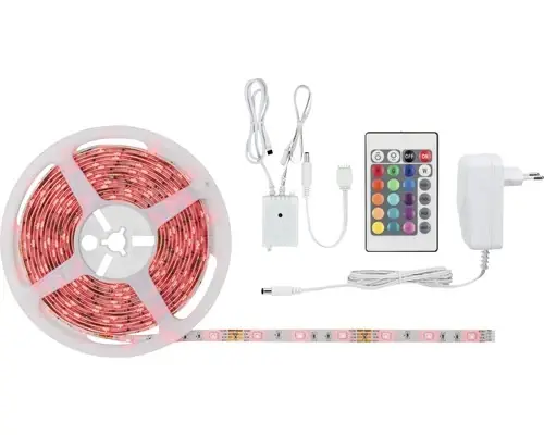 Banda Led Rgb Simpled 5m 20w, Incl. Telecomanda & Alimentator | Retur simplu