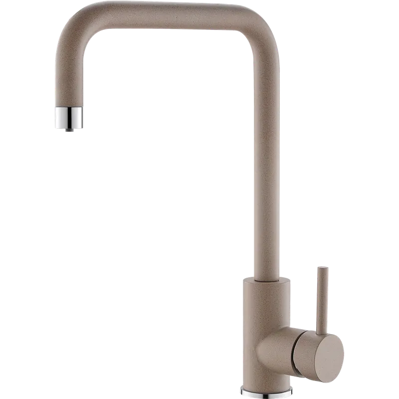Produs recomandat - Baterie Alveus Dual, cu un singur maner, 3 cai pentru apa cald, apa rece, filtru de apa, Bej