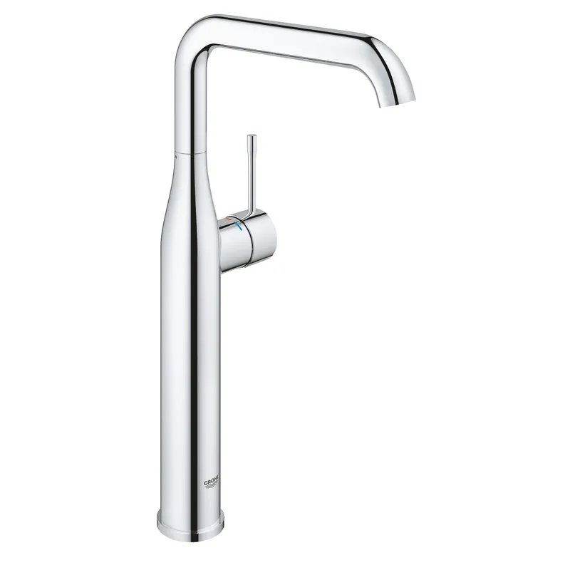 Baterie lavoar Grohe Essence 32901001, 1/2‘‘, monocomanda, marimea XL, cartus ceramic, pivotanta, limitator temperatura, Crom - Ofertă flash