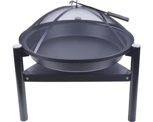 Produs de top | Bol De Foc Metal Ø 72 Cm Negru