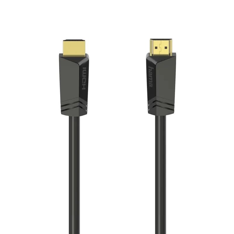 Cablu HDMI Hama 205008, 4k, Ethernet, 7.5 metri aurit, negru - Stoc pe terminate