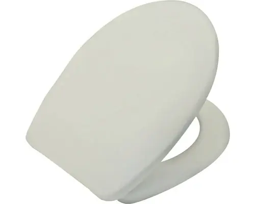 Capac WC FORM & STYLE Bacan duroplast, inchidere lenta, alb 44,7x37,5 cm | Promoție specială