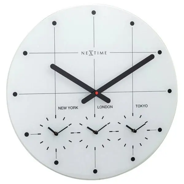 Expediere rapidă - Ceas de perete NeXtime Big City, 43cm, alb