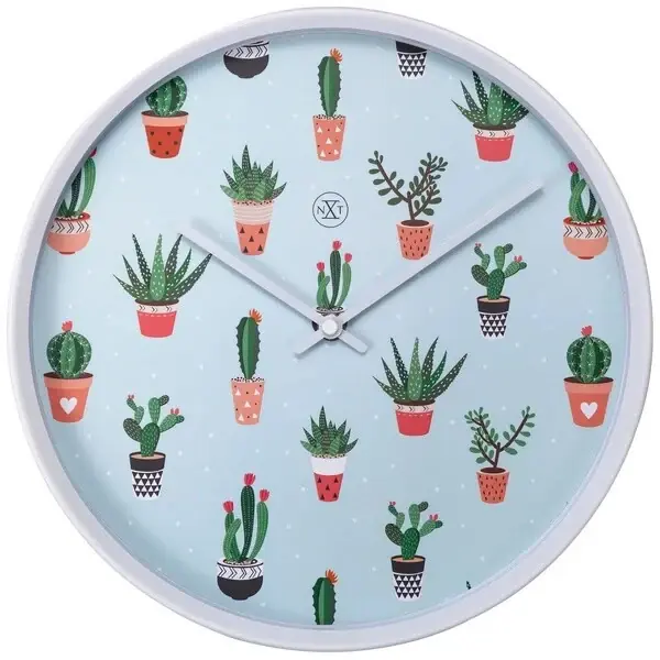 Favoritul clienților | Ceas de perete NeXtime Cactus, 30cm, verde