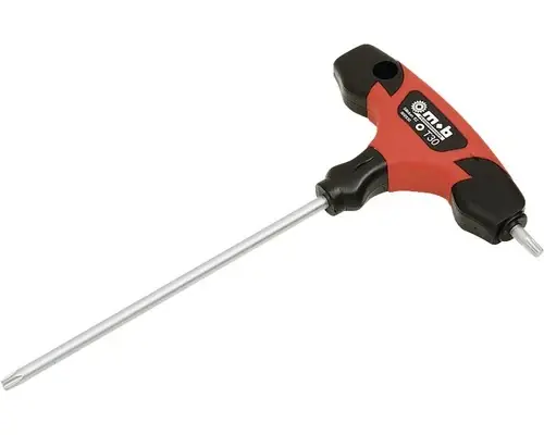 Preț outlet - Cheie Tip T Cu Torx T30 Mob 206 Mm, Dubla, Crom-vanadiu, Maner Bimaterial