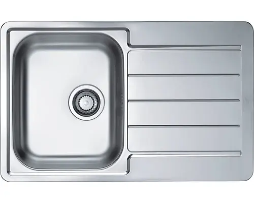 Chiuveta Bucatarie Cu O Cuva Alveus Line 80 Leinen, 79x50 Cm, Cu Picurator Pe Partea Dreapta, Inox - Preț outlet