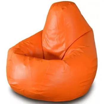 Fotoliu BeanBag BeanBag BM0573, Груша из глянцевой экокожи Max, XL, Оранжевый | Reducere mare
