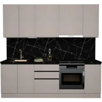 Mobilă pentru bucatarie ArtFlame GOLA New Grey (2.4 m.l.) - Retur gratuit